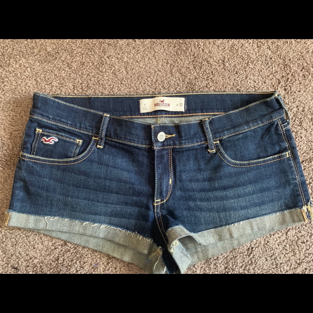 Jean shorts.